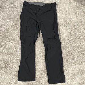 Men's Black Nylon Pants